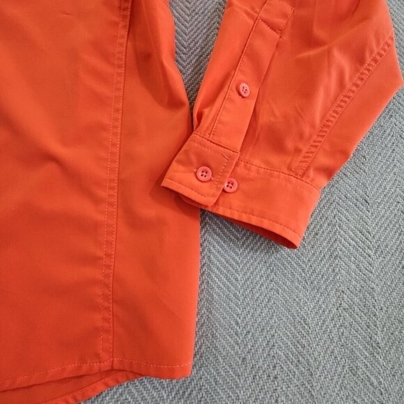 Ocean & Coast Long Sleeve Fishing Shirt Men's XL Orange Activewear Vented EUC LN - Picture 2 of 15
